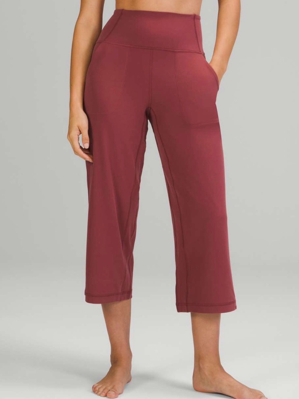 Lululemon Align Wide Leg Crop 23” NULU Super High Rise Size 6